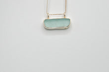 Load image into Gallery viewer, Aqua Sea Glass Necklace