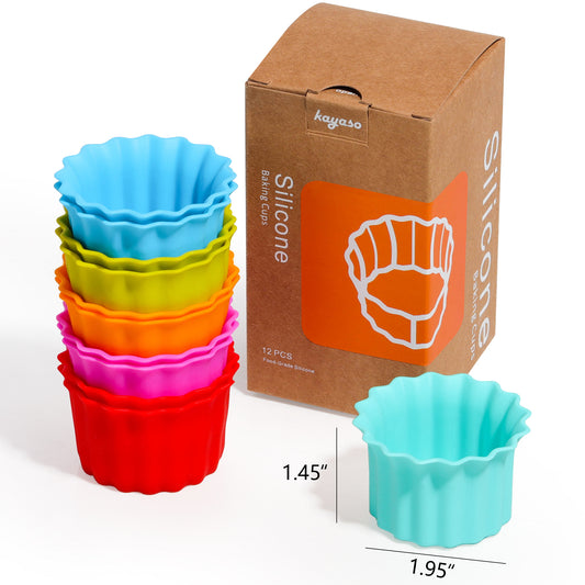 Kitcheniva Silicone Cupcake Liner Baking Cup Mold, 12 pcs - Fry's Food  Stores