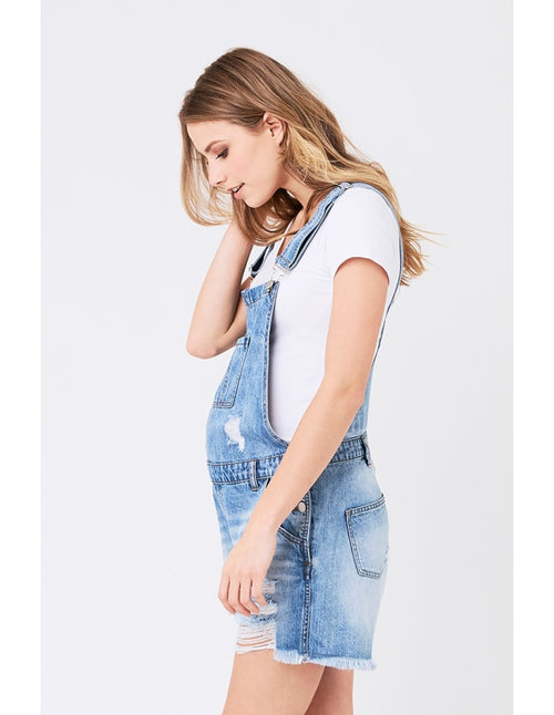 Denim Maternity Overalls - hautemama maternity overalls