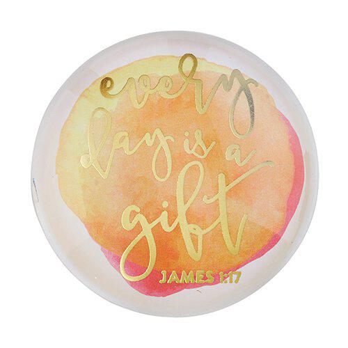 Glass Art Magnets-Faithworks-Everyday is a Gift-Blessed Home & Body