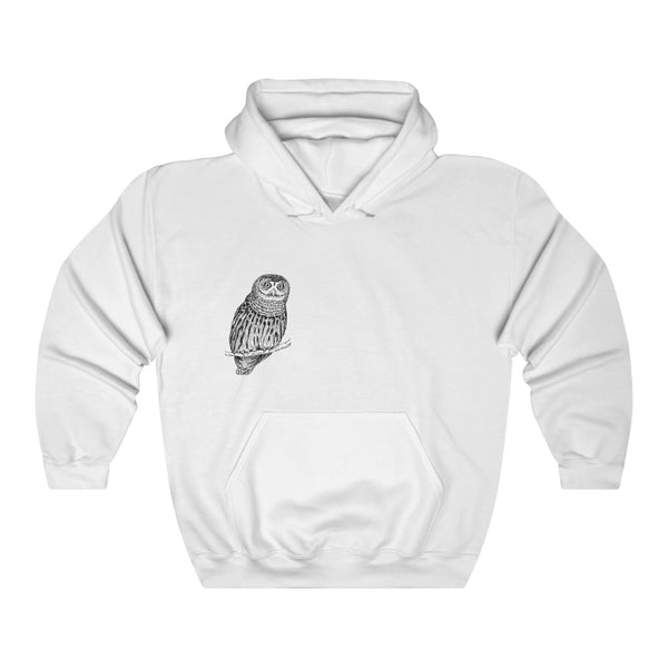 white owl hoodie