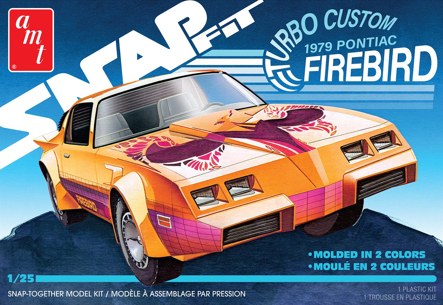 AMT Model Kits AMT1211M 1979 Pontiac Firebird Turbo Custom (Snap) 1:25