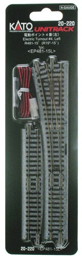 Kato N 20220 #4 Left Electric Turnout Unitrack