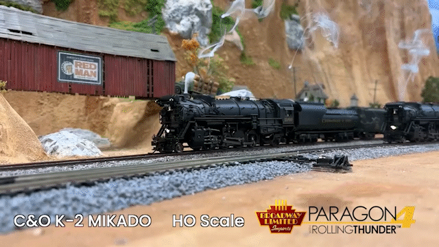 (Brass Hybrid) BLI 7598 Chesapeake & Ohio K-2 Mikado, #1194, 12-VC Tender, Paragon4 Sound/DC/DCC, Smoke, HO