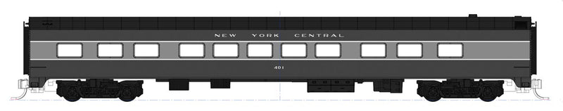 Kato USA 106-100-1 New York Central 20th Century Limited 9 Car Set with Interior Lighting Pre-Installed, N Scale