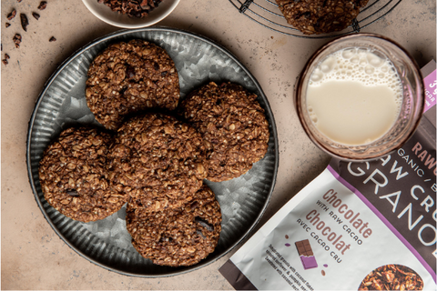 Rawcology Chocolate Granola Breakfast Cookies Recipe Plant Based 