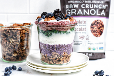 Rawcology Recipe Layered Chia Pudding Protein Post Fitness Workout Gluten Free