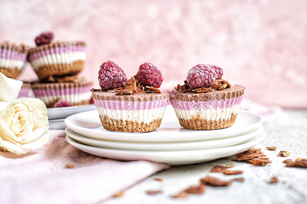 Rawcology Inc | Raspberry Chocolate Mousse Cakes