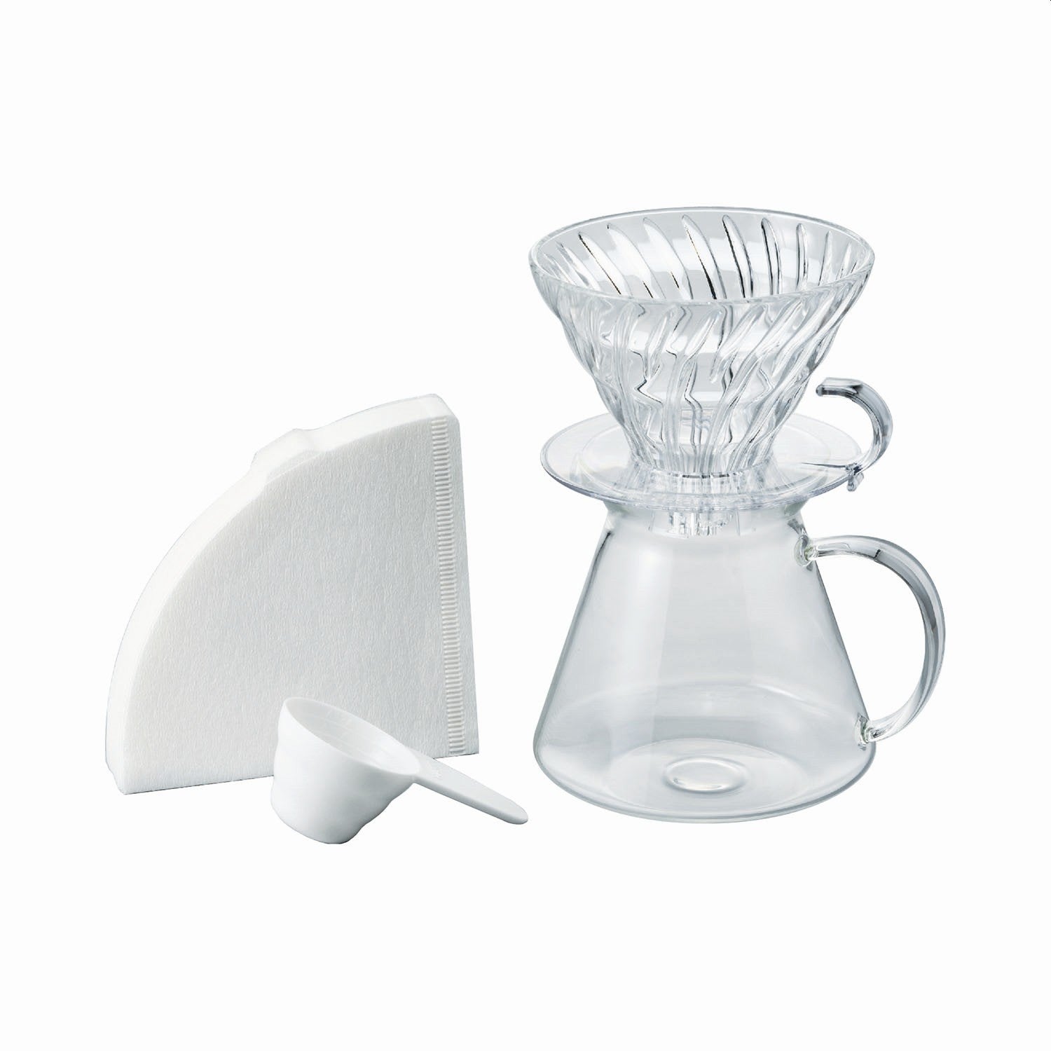 Simply Hario V60 Glass Brewing Kit With Free Coffee Beans Best Coffee