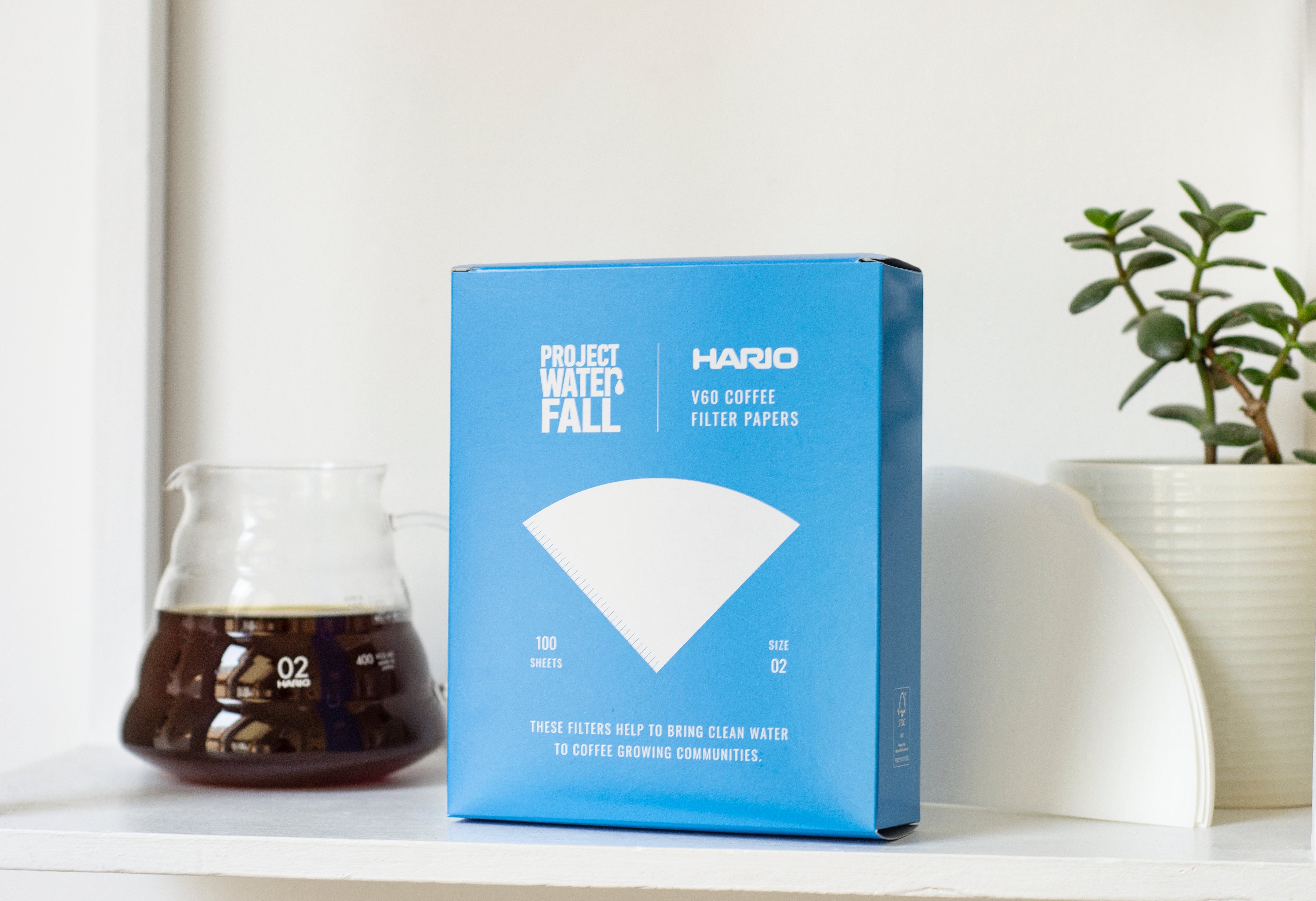 Hario X Project Waterfall V60 Coffee Filter Papers Size 02 100 Pack Best Coffee