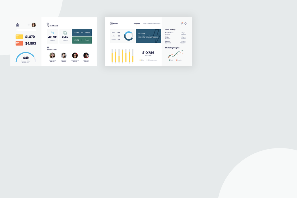 Dashboard Infographic Templates Slidewalla