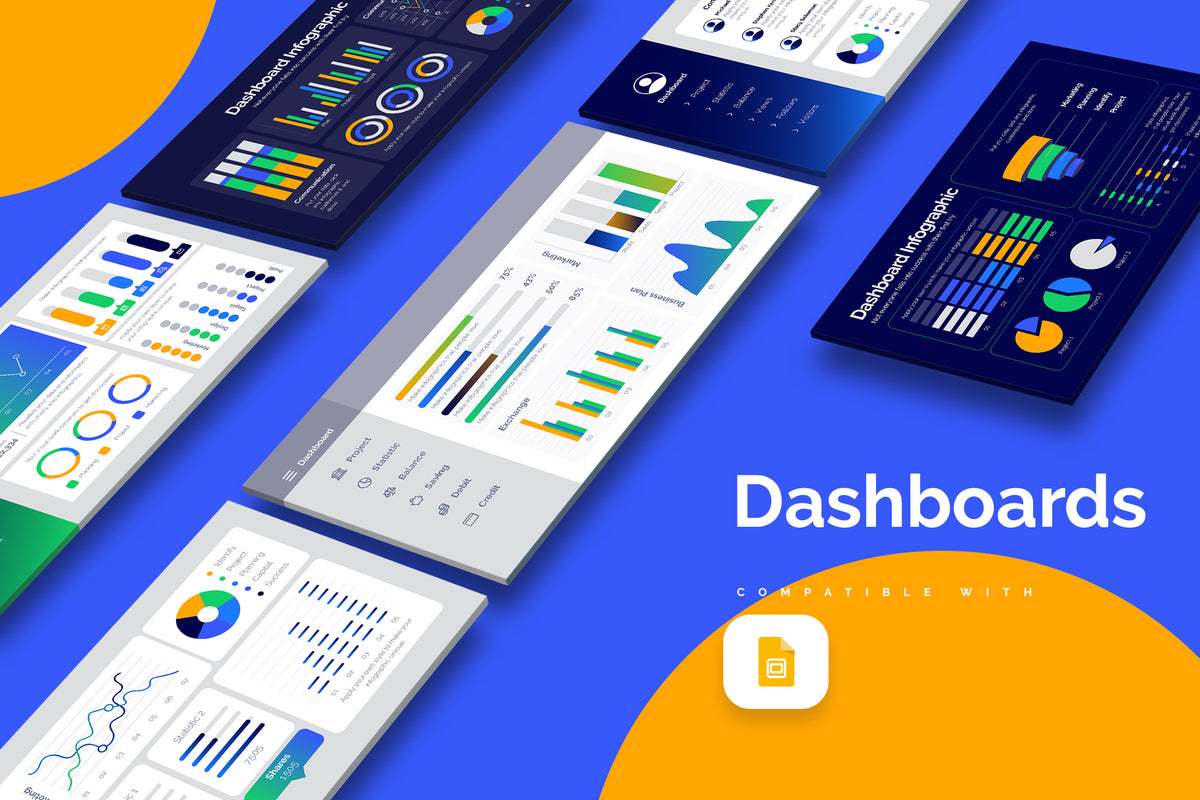 Dashboard Google Slides Infographics Slidewalla