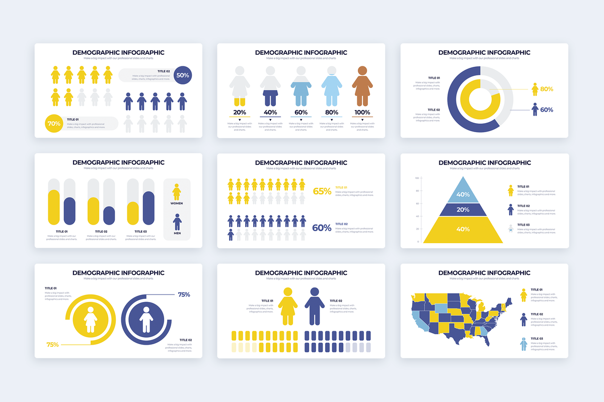 free demographic infographic template powerpoint