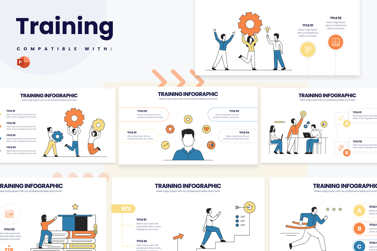 training-powerpoint-infographic-template-slidewalla