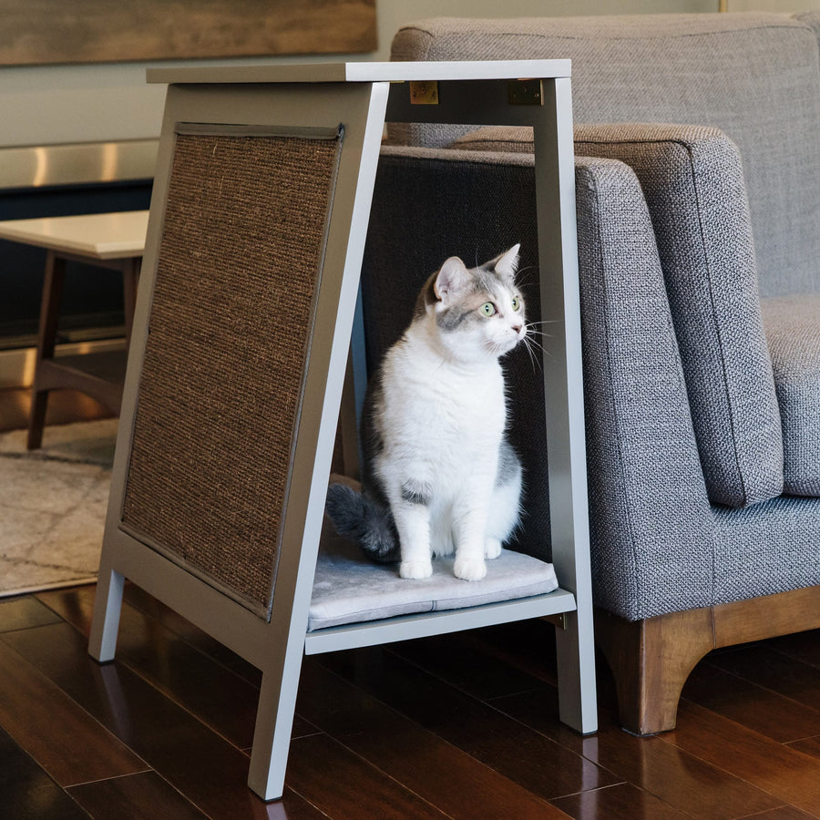 AFrame Side Table, Cat Bed & Scratcher from The Refined Feline