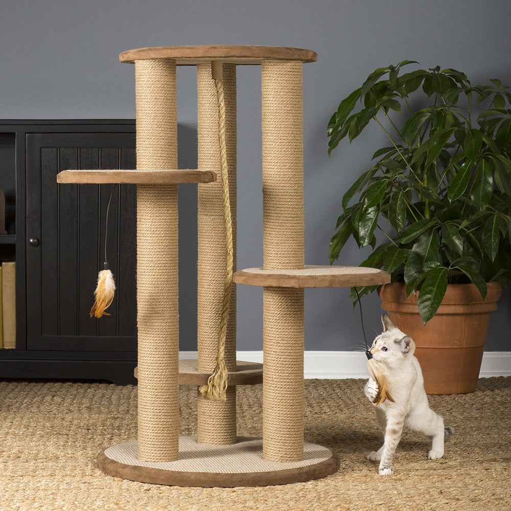 Multitiered Cat Scratching Post and Climber from Prevue Pet hauspanther