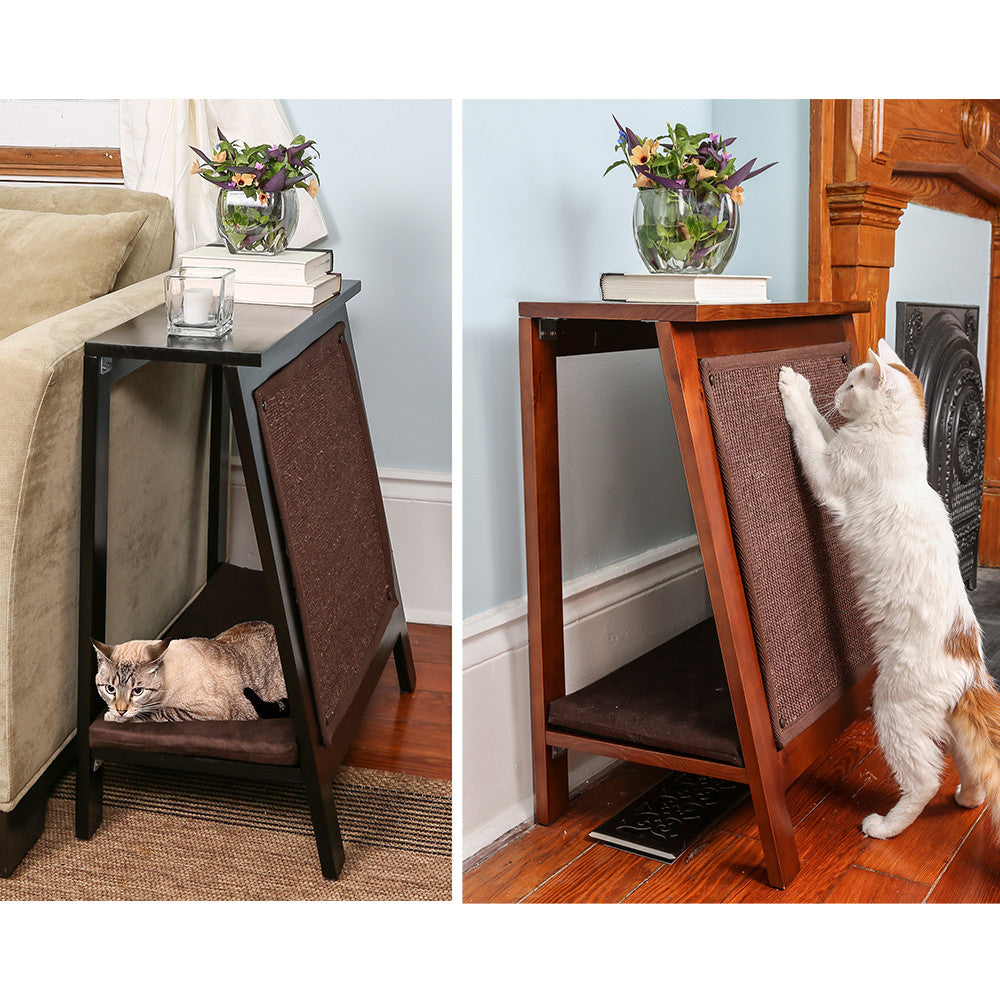 A Frame Side Table Cat Bed Scratcher From The Refined Feline