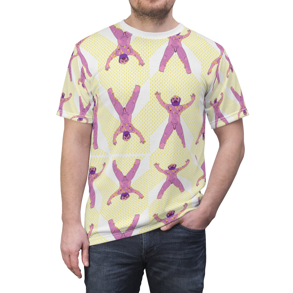 Unisex AOP Cut & Sew Tee - Rain on me pattern