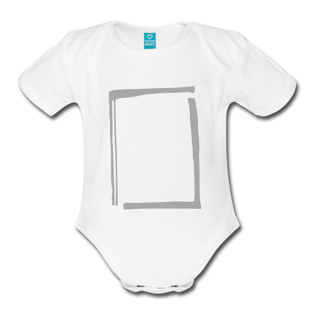 Organic Short Sleeve Baby Bodysuit - Dust