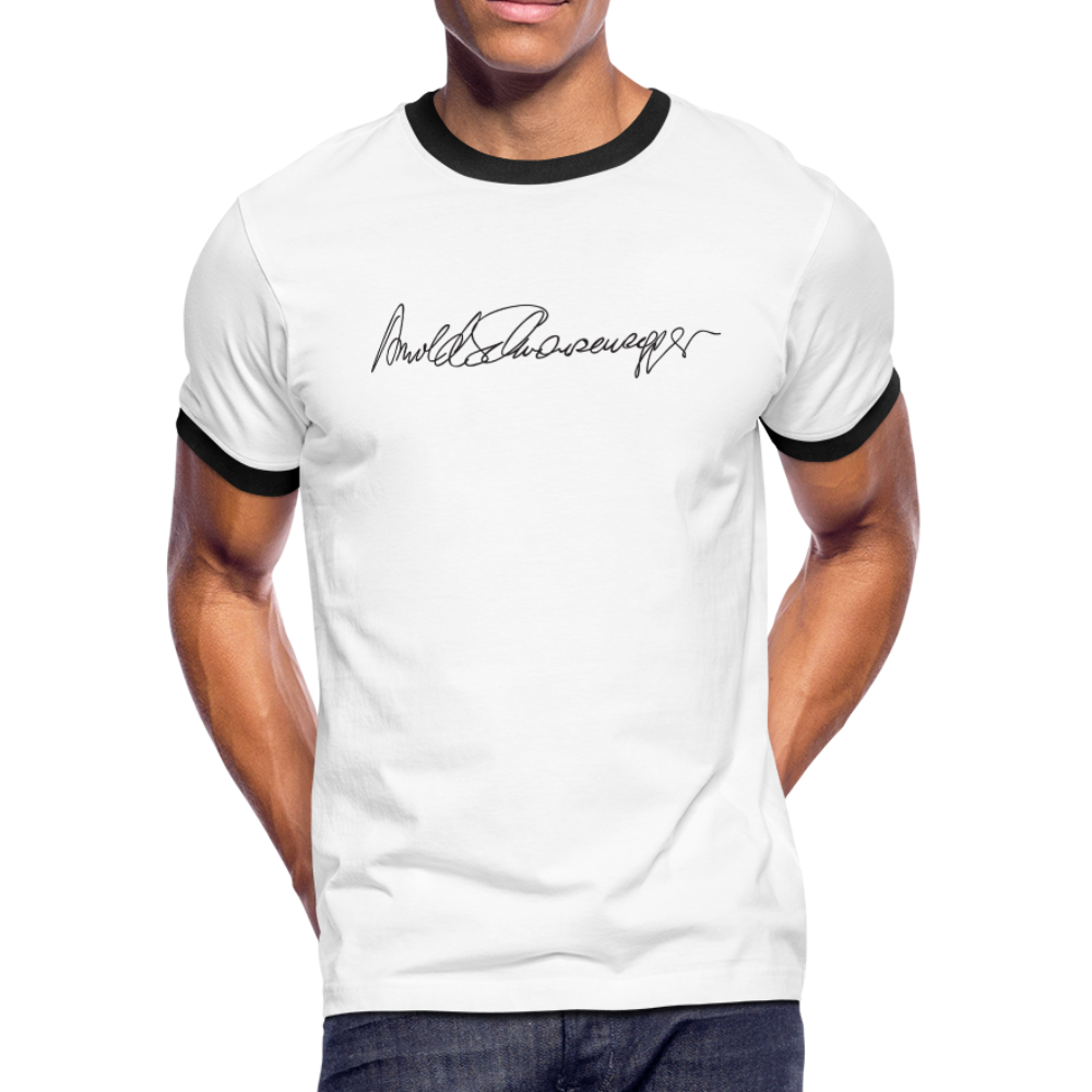 Men S Ringer T Shirt Signature Arnold Hector Design