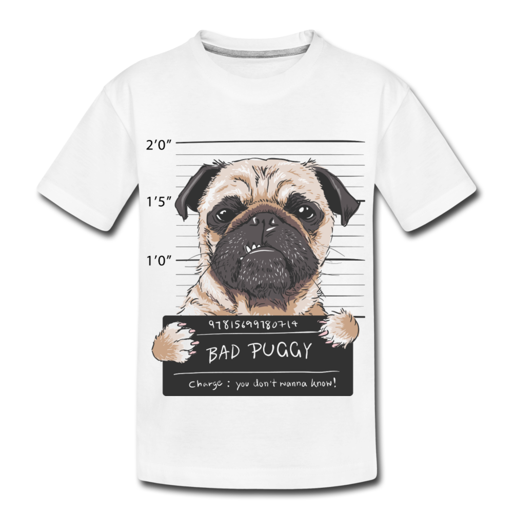 Kidâs Premium Organic T-Shirt - Bad Puggy