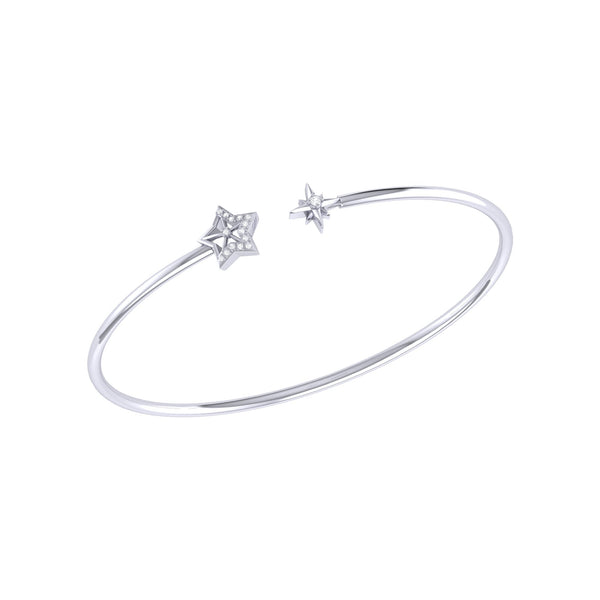 Constellations | Sterling Silver Shooting Star Cuff Bracelet