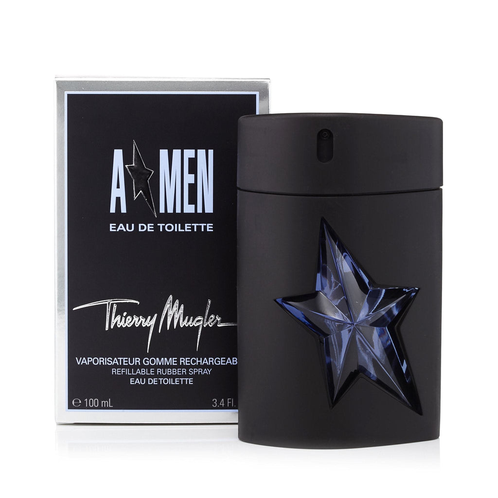 A-Men For Men By Thierry Mugler Eau De Toilette Spray Rubber Flask Refillable