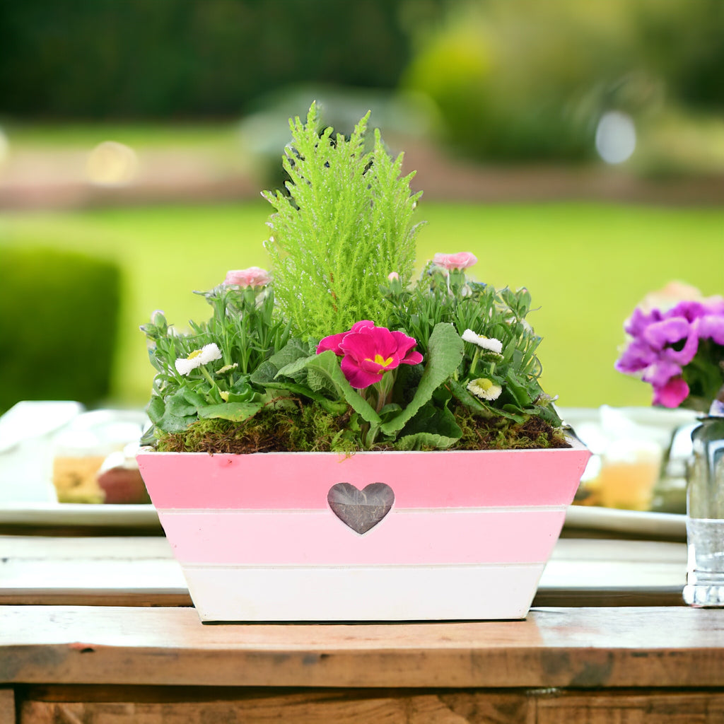 Mother’s Day Pink Wooden Trough