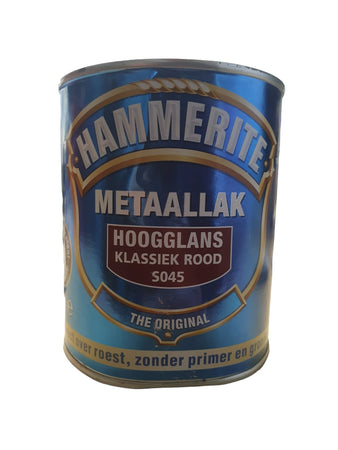 Mantsjoerije boete links Hammerite - Metaallak - Hoogglans Klassiek Rood van Hammerite