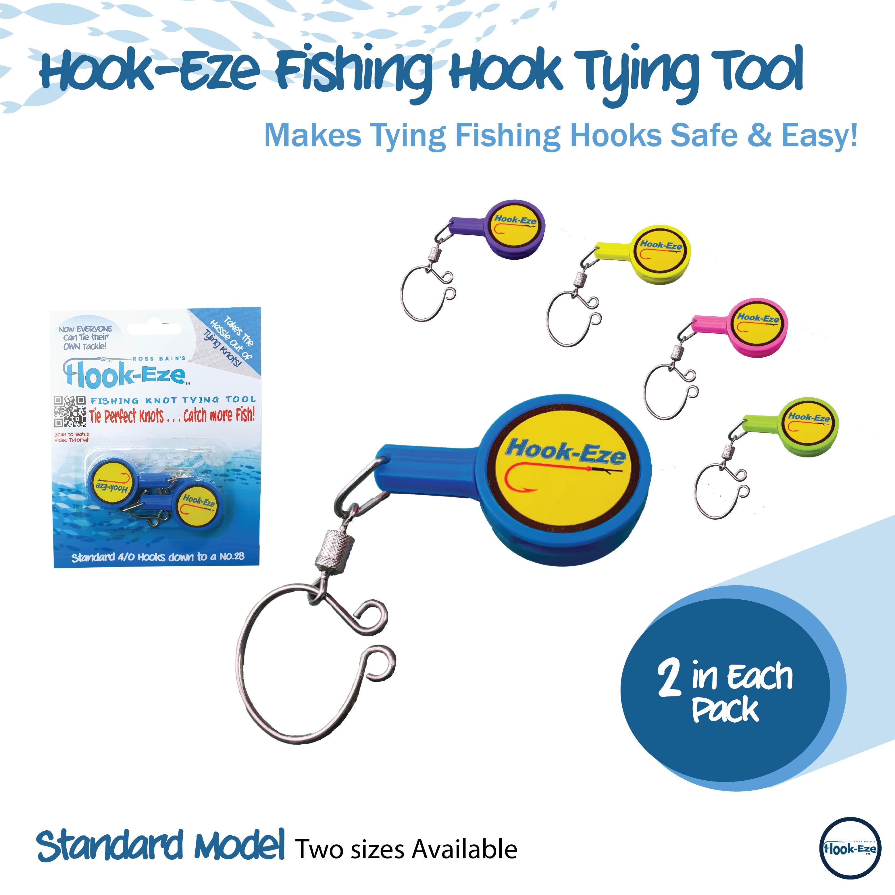 Pack Fishing Knot Tying Tool For Tieing Fish Line To Fishing Hooks