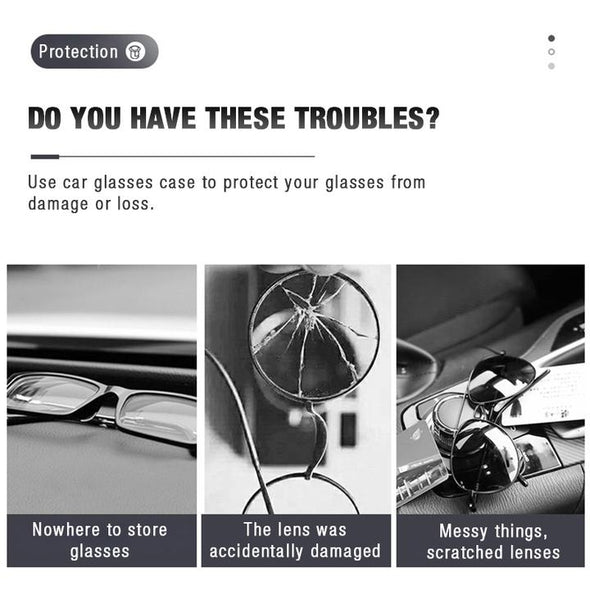 Étui pour lunettes - visière de voiture