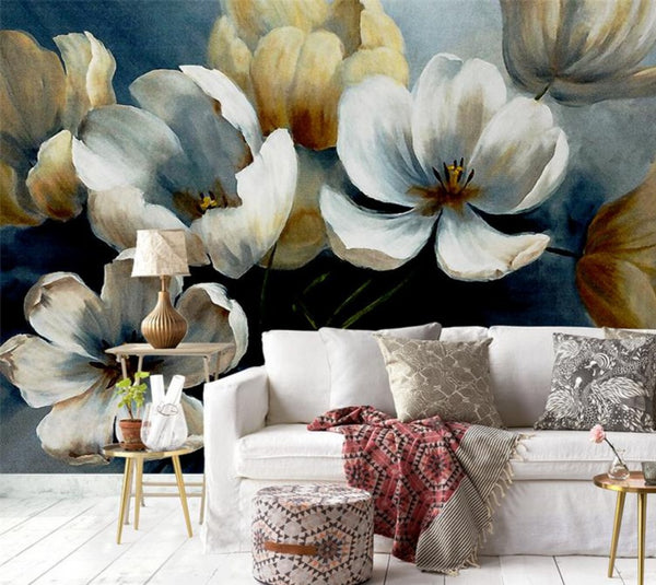 Delicate Spring Flowers Wall Mural