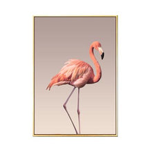 Load image into Gallery viewer, Pink Dreams - Flowers &amp; Flamingo Canvas Print
