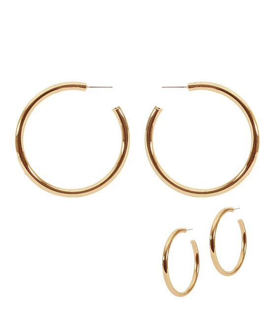 55mm Classic Gold Hoop Earrings