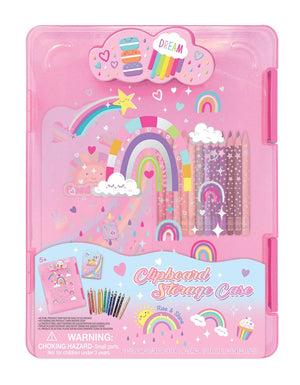 Girl's Clipboard Storage Case - Rainbow - Specialty Design Company