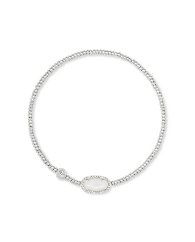 Elaina Gold Adjustable Chain Bracelet in Ivory Pearl • Impressions Online  Boutique