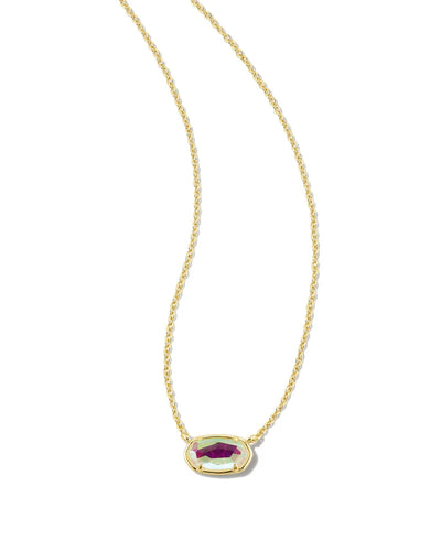 Kendra Scott ELISA Gold Multi Strand Necklace - Iridescent Drusy