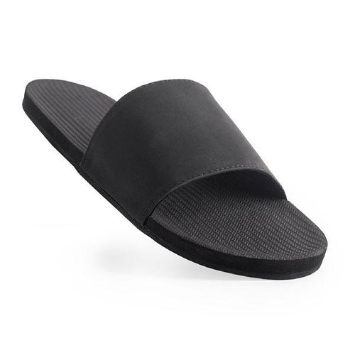 Indosole Mens Flip Flops  Recycled & Sustainable Footwear - Black
