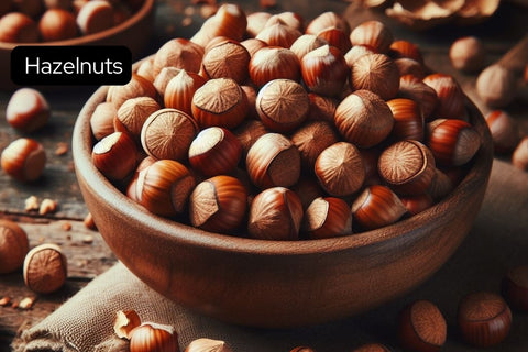 hazelnuts calories & protein