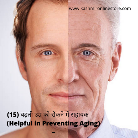 (15) बढ़ती उम्र को रोकने में सहायक (Helpful in Preventing Aging) –