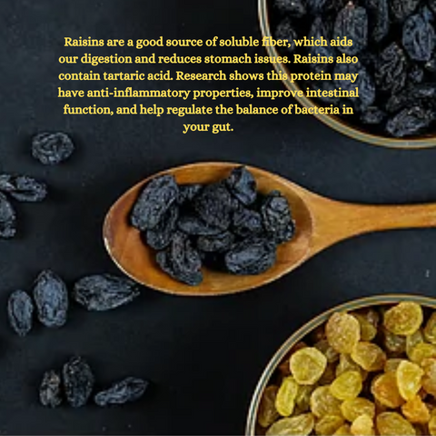 benefits of eating raisins at night