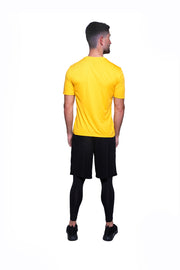 You Can't Buy Hustle - Short Sleeve Yellow w Black (Performance Tee)