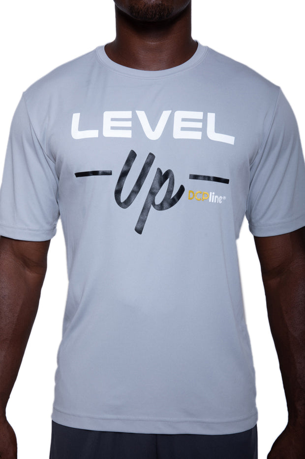 Level Up - Gray (Performance Tee)