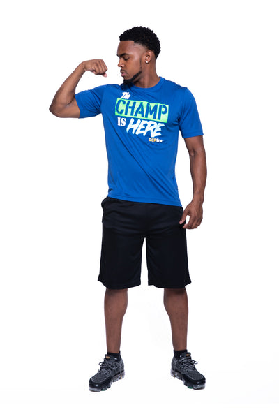 The Champ is Here Royal Blue (Performance Tee)