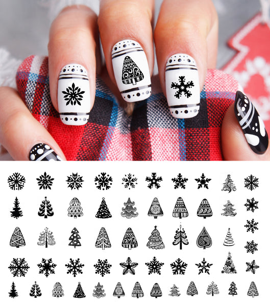 christmas nail decals