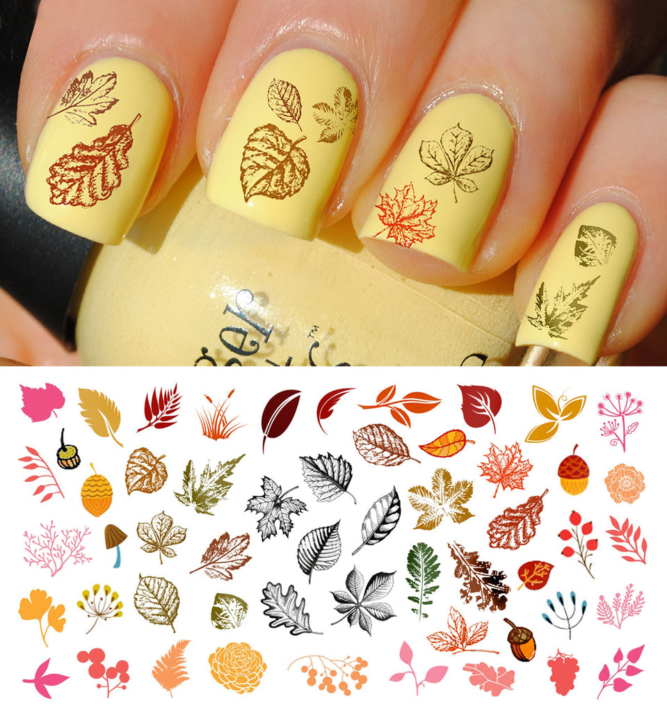 fall nail stickers