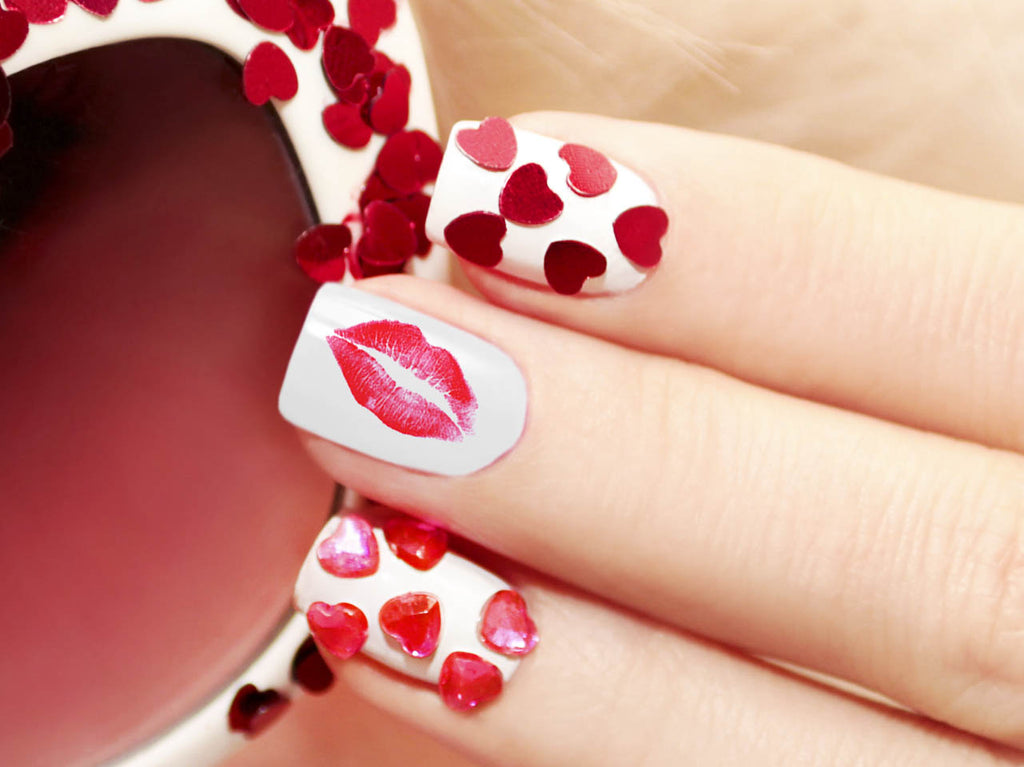 lip nail decals