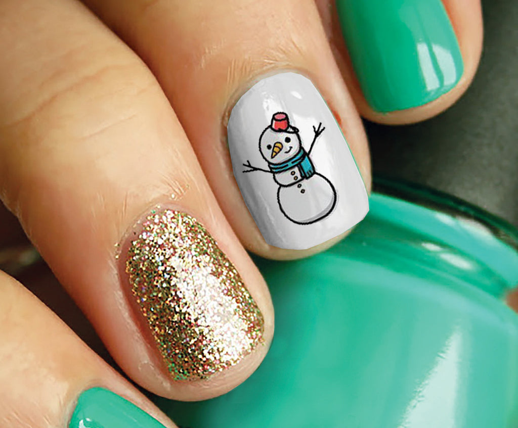 4. LED Light Christmas Nail Stickers - wide 1