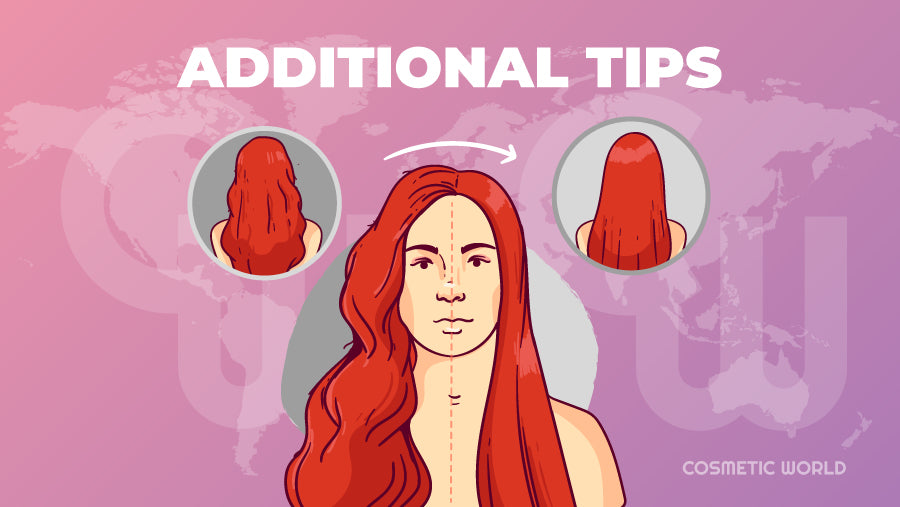 Additional Hair Straightening Tips - Infographic