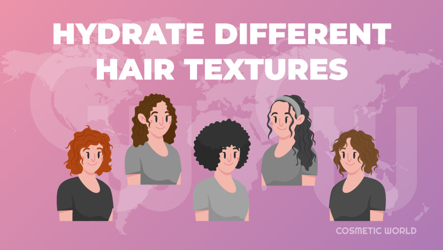How Can You Hydrate Different Hair Textures - Infographic